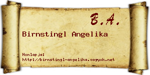 Birnstingl Angelika névjegykártya